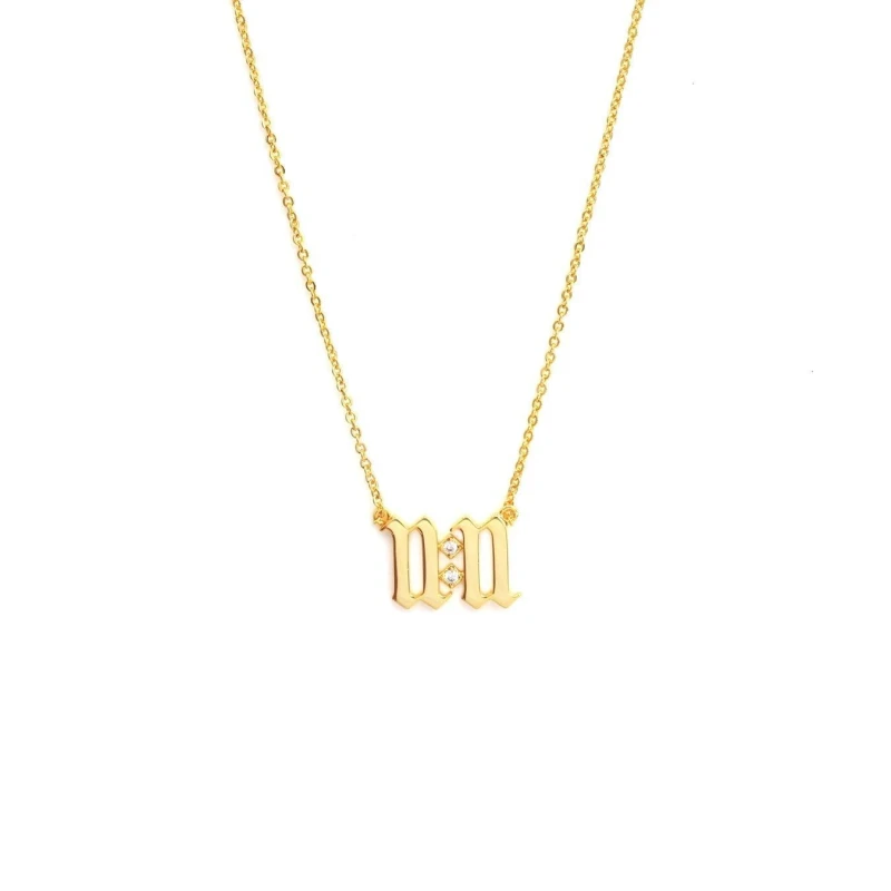 Image of Say It With 11:11 Necklace - Yellow Gold Gold unisex