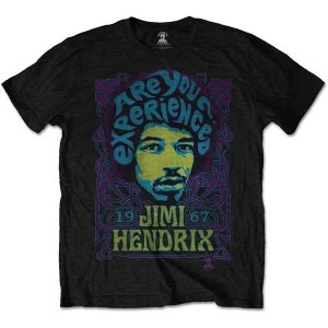 Image of Jimi Hendrix - Experienced Unisex Medium T-Shirt - Black