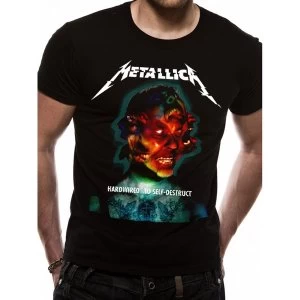 Image of Metallica - Hardwired Album Cover Unisex Medium T-Shirt - Black