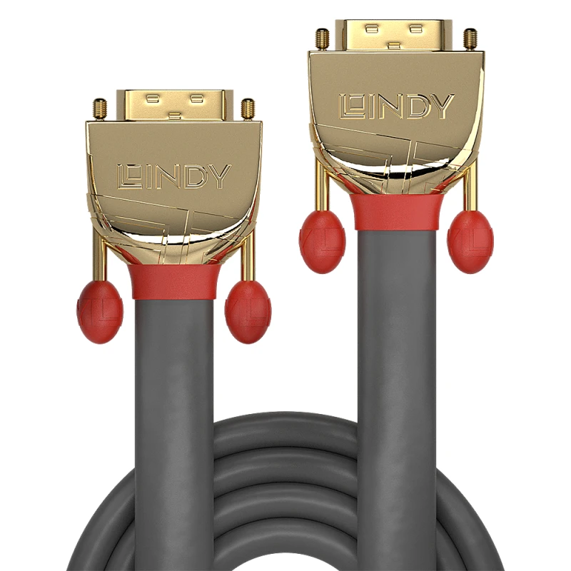 Image of Lindy Lindy 20m DVI-D Dual Link Cable, Gold Line 36208