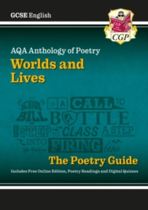 Image of GCSE English AQA Poetry Guide - Worlds & Lives Anthology inc. Online Edition, Audio & Quizzes Multiple-component retail product, part(s) enclose
