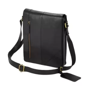 Image of Eastern Counties Leather Narrow Messenger Bag (One size) (Black)