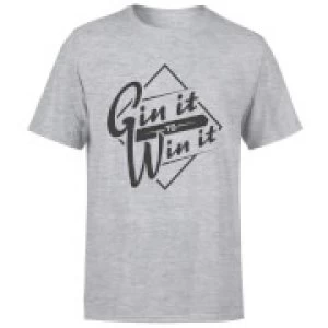 Image of Gin it to Win it T-Shirt - Grey - 5XL