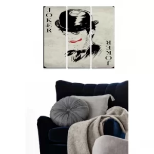 Image of MDF63920041 Multicolor Decorative MDF Painting (3 Pieces)