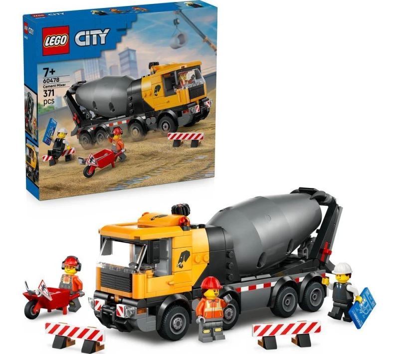 Image of LEGO City 60478 Cement Mixer Set 5702018056790