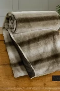 Image of Sherbrooke Supersoft Faux Fur Throw 130x150cm Natural