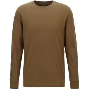 Image of Boss Flash Long Sleeve T Shirt - Brown