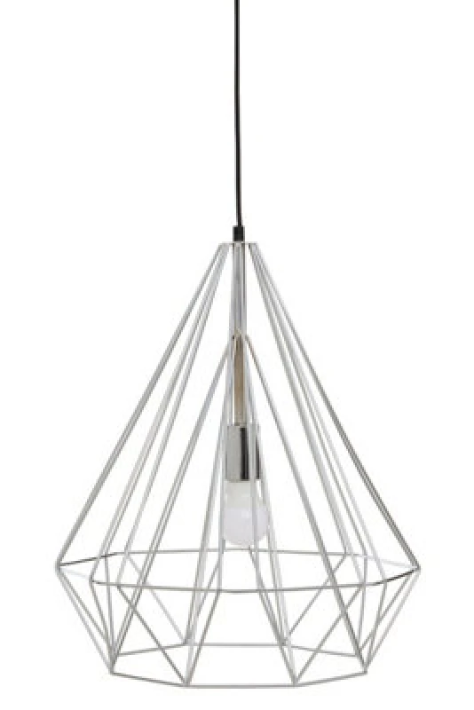 Image of Orsina Wyra Chrome Conical Pendant Light