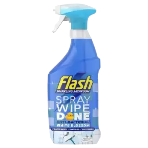 Image of Flash Spray Wipe Done Bathroom Anti-Bacterial Multi Purpose Cleaning Spray 800ml