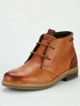 Image of Barbour Boys Readhead Lace Leather Ankle Boots - Tan