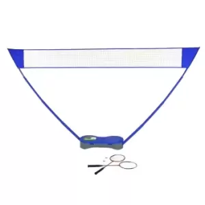 Image of Charles Bentley 2 In 1 Sport Set 2 Player Badminton Set With Tennis Net - Blue