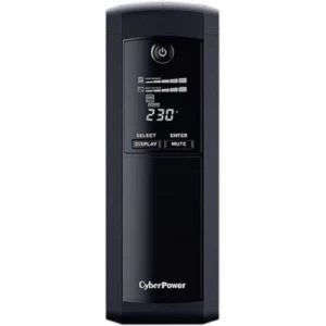 Image of CyberPower VP1200 Value Pro Tower UPS with LCD 1200VA/720W