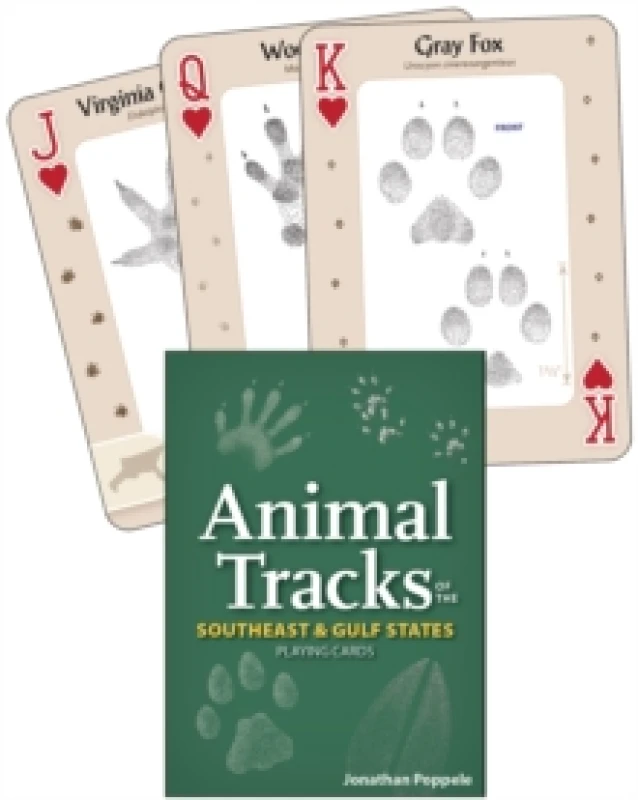 Image of Animal Tracks of the Southeast & Gulf States Playing Cards Cards