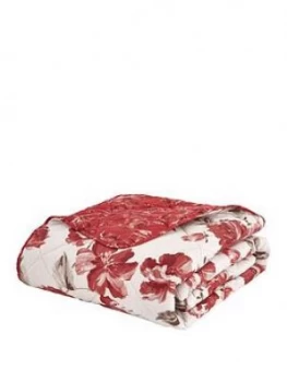 Image of Catherine Lansfield Catherine Lansfield Painted Floral Bedspread Throw