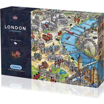 Image of London Landmarks Jigsaw Puzzle - 1000 Pieces