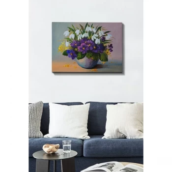 Image of Kanvas Tablo (50 x 70) - 125 Multicolor Decorative Canvas Painting