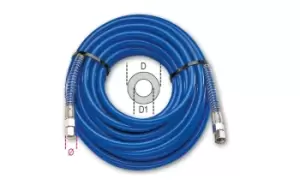 Image of Beta Tools 1915E 12m Braided Polyurethane Hose ID: 8mm Gas: 1/4" 019150019