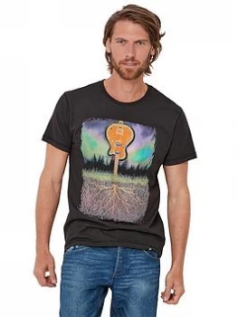 Image of Joe Browns Turn It Up Guitar T-Shirt, Black, Size L, Men