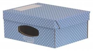 Image of Fellowes Bankers Box Style 4 Pack A4 Window Box Blue.