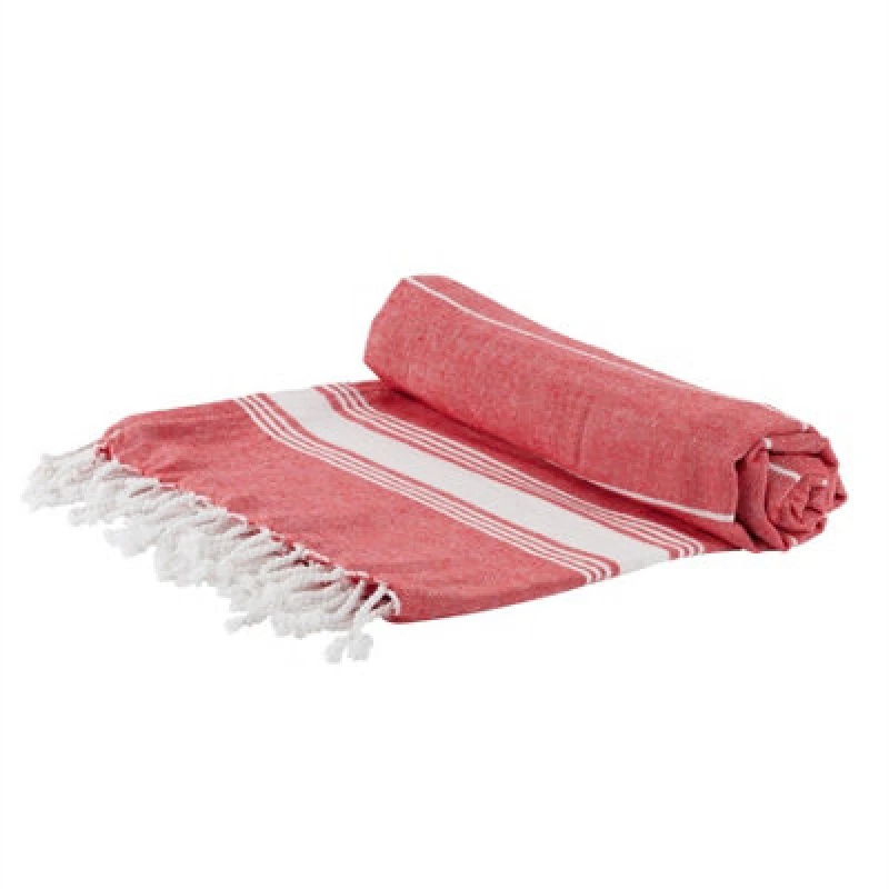 Image of Nicola Spring Turkish Cotton Bath Towel - 170 X 90Cm - Red