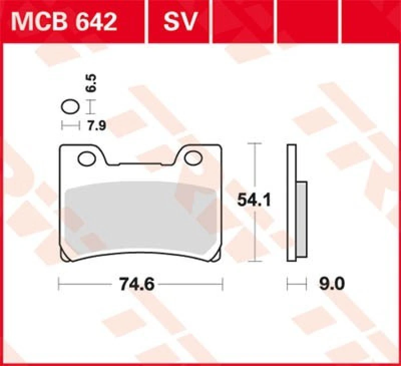 Image of TRW Lucas Brake pad MCB642