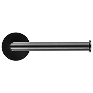 Image of Croydex Flexi Fix Epsom Toilet Roll Holder - Matt Black