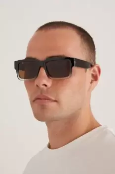 Image of Mens Two Tone Square Frame Sunglasses