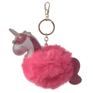 Image of Sweet Dreams Unicorn Pom Pom Keyring