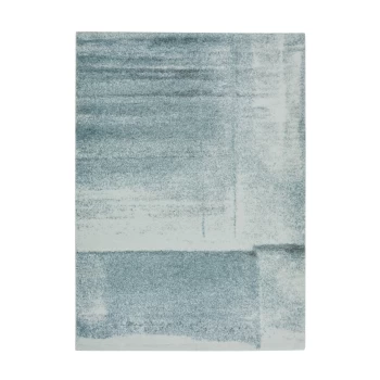 Image of Mirage Abstract Blue Rug - 80 x 150cm