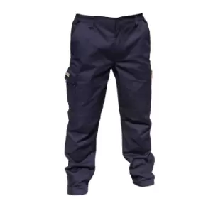 Image of Result Mens Stretch Work Trousers / Pants (34inch Long Length) (34") (Navy Blue)