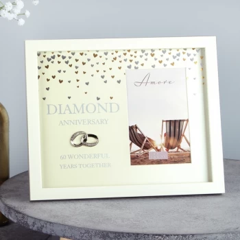 Image of Amore Diamond Anniversary Photo Frame 4x6