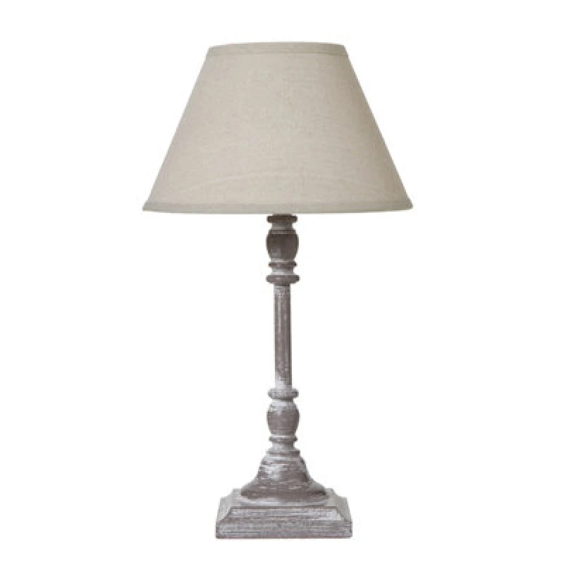 Image of Antia Stem Table Lamp With Linen Shade
