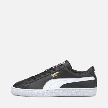 Image of Puma Mens Basket Classic Trainers - Puma Black/Puma White - UK 10