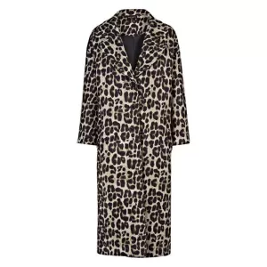 Image of James Lakeland Multicoloured Leopard Oversized Long Coat - 8
