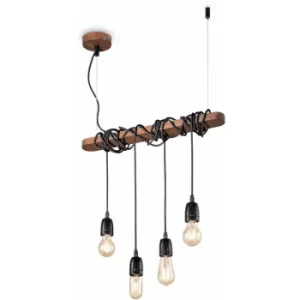 Image of Corten ELECTRIC pendant light 4 bulbs