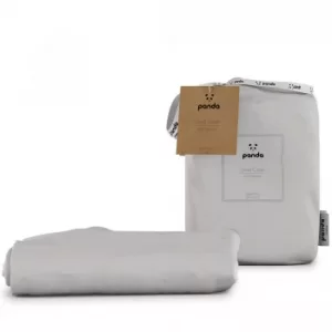 Image of Panda Bamboo White Duvet Cover White