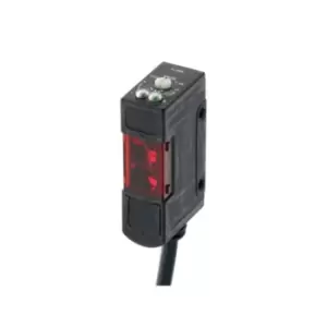 Image of Photo-electric Sensor, Diffuse, 100MM, DC, 3-Wire, PNP, Vertical, M12 Plug-in