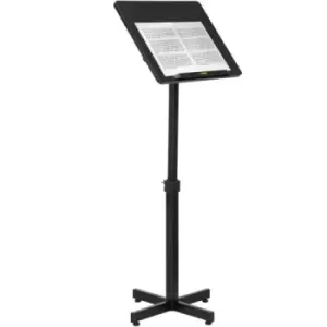 Image of VEVOR Lectern Podium Stand, Height Adjustable Laptop Table, Portable Presentation Standing for Classroom, Office, Church, Tilting Desktop with Edge St