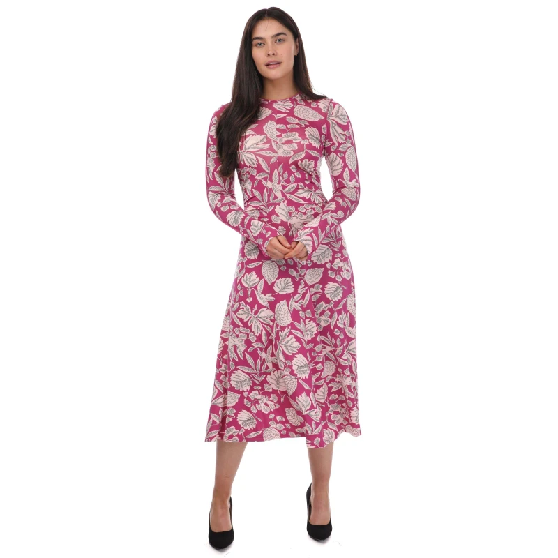 Image of Ted Baker Aloria Skimming Midi Dress Pink female 8