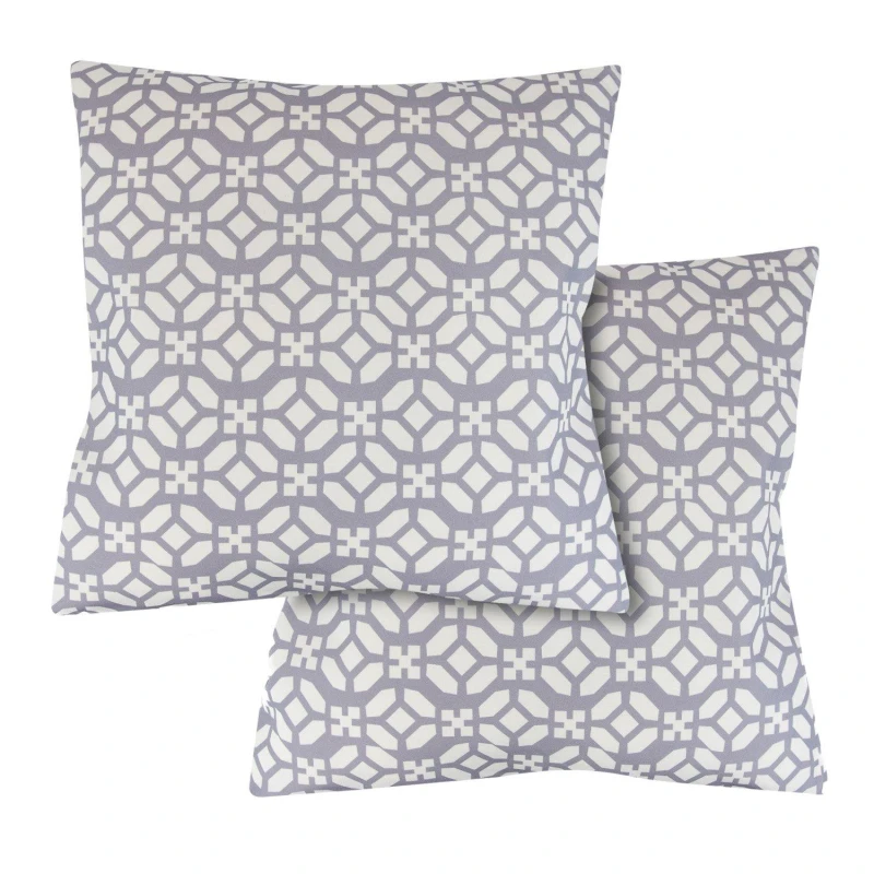 Image of Streetwize Outdoor Geo Scatter Cushions - Grey Grey 45x45cm
