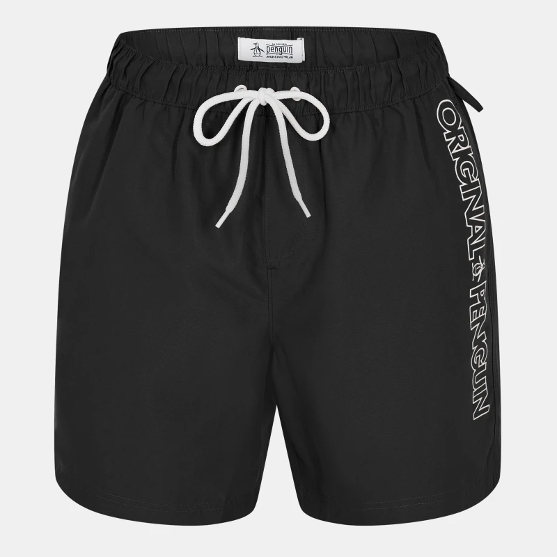 Image of Original Penguin Mens Swim Shorts True Black male Small