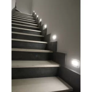 Image of Fan Europe SLAB LED Recessed Wall Light White, IP65 170lm 4000K 18x8x4.9cm