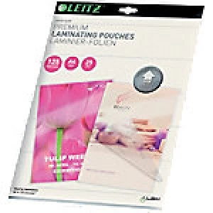 Image of Leitz Laminating Pouches Glossy 2 x 125 (250 Micron) A4 25 Pieces