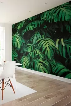 Image of Rainforest Leaves Wall Mural