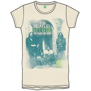 Image of The Beatles - Iconic Logo Boys Medium T-Shirt - White