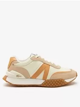 Image of Lacoste Womens Lacoste L-Spin Deluxe Leather Trainers, Off White, Size 8, Women