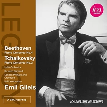 Image of Emil Gilels - Beethoven: Piano Concerto No. 4/Tchaikovsky: Piano Concerto No. 2 CD
