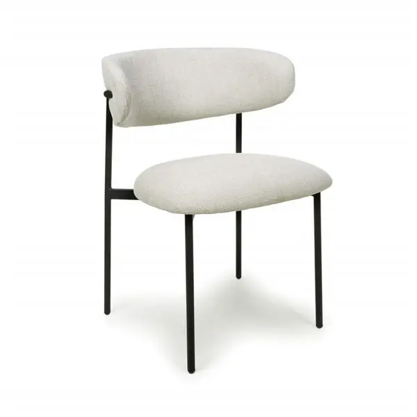 Image of Shankar Marisa Linen Effect Natural Dining Chair - Nude 575578cm