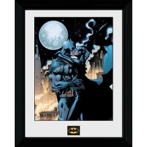 Image of Batman Moonlit Kiss Framed Print