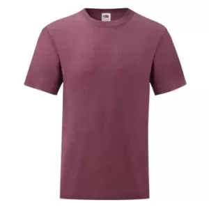 Image of Fruit Of The Loom Mens Valueweight Short Sleeve T-Shirt (2XL) (Heather Burgundy)
